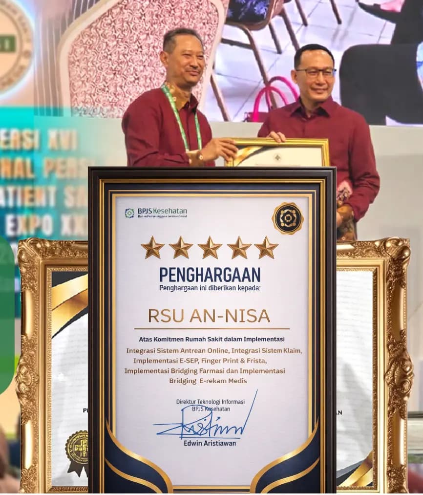 Plakat Penghargaan RS AN-NISA Tangerang