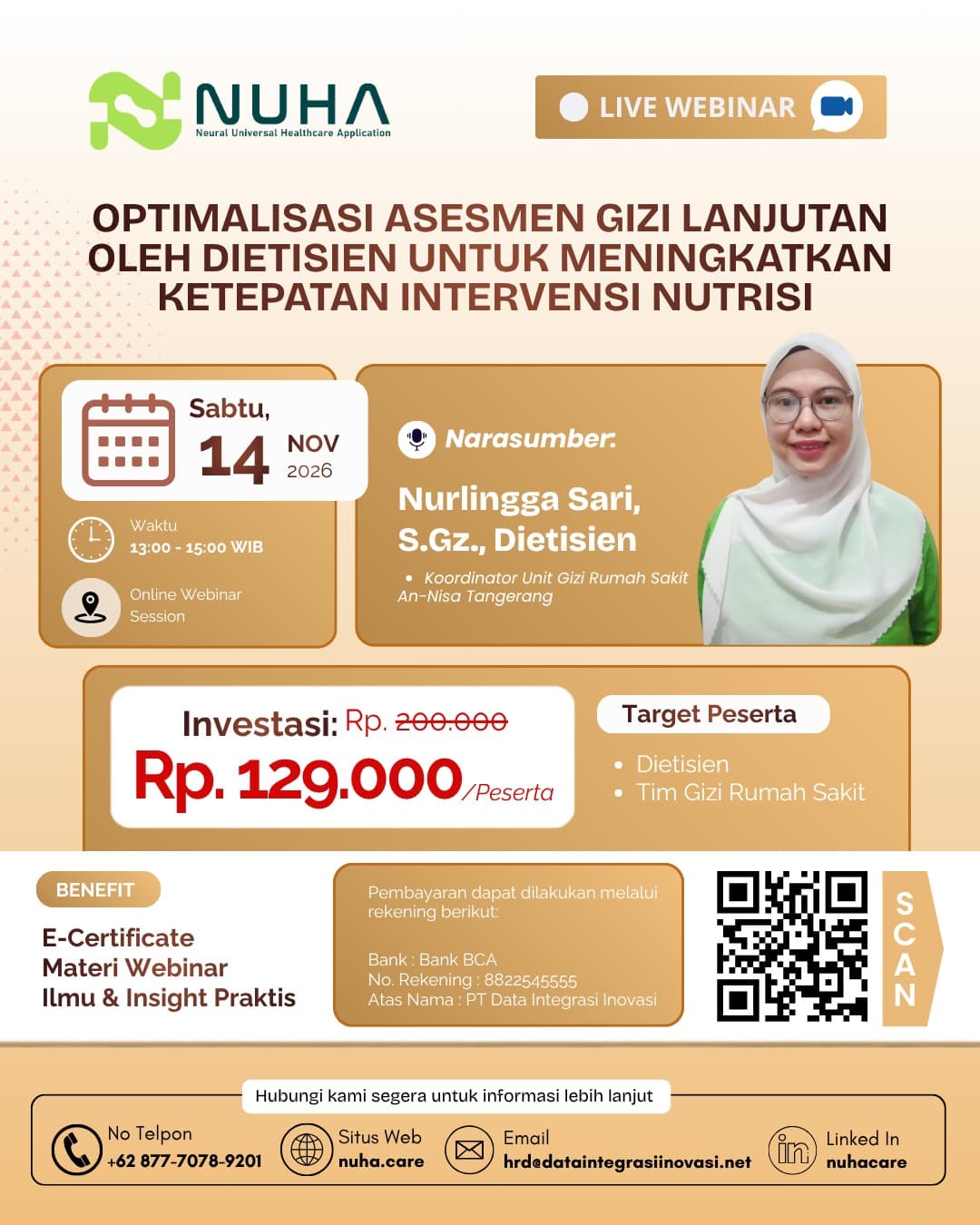 Optimalisasi Asesmen Gizi Lanjutan oleh Dietisien untuk Meningkatkan Ketepatan Intervensi Nutrisi