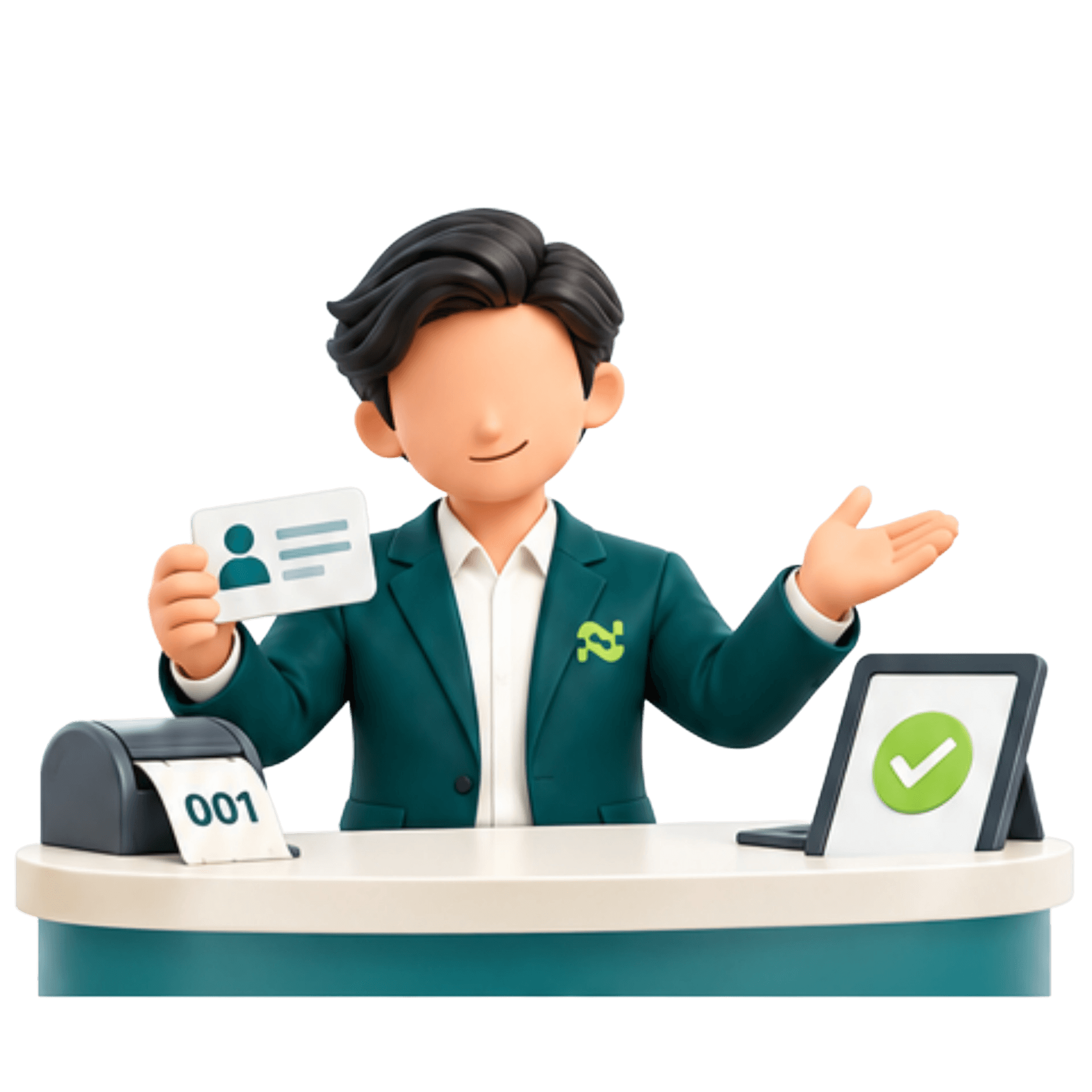Ilustrasi REGISTRASI & KUNJUNGAN – Klinik